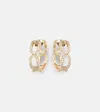 Bucherer Fine Jewellery Link 18kt Gold Earrings With Diamonds In Gold