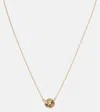 Bucherer Fine Jewellery Peekaboo 18kt Rose Gold Necklace With Beryl And Diamonds In Gold