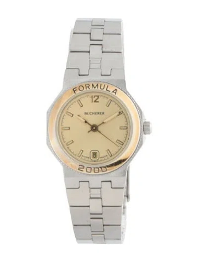 Pre-owned Bucherer Formula 2000 Watch, 25mm In Multi