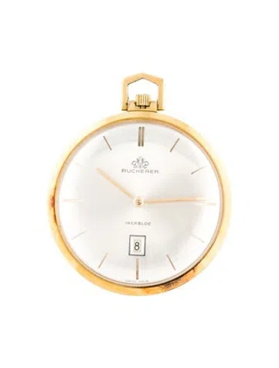 Pre-owned Bucherer Pocket Watch In Multi