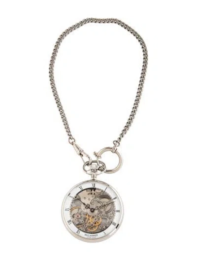 Pre-owned Bucherer Skeletonized Pocket Watch In Multicolor
