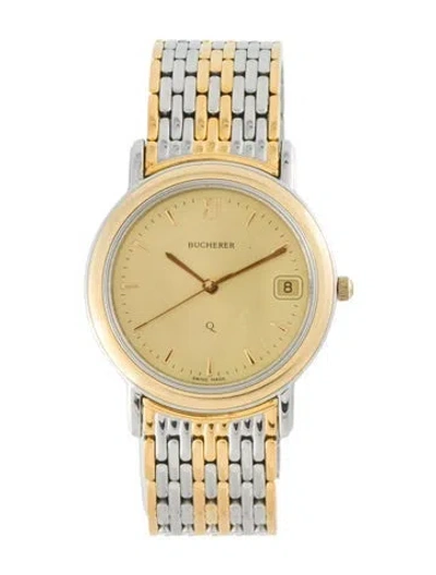 Pre-owned Bucherer Tradition Watch, 33mm In Multicolor