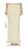 Buci Birch Maxi Skirt In White
