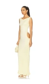 Buci Heron Dress In Butter Yellow