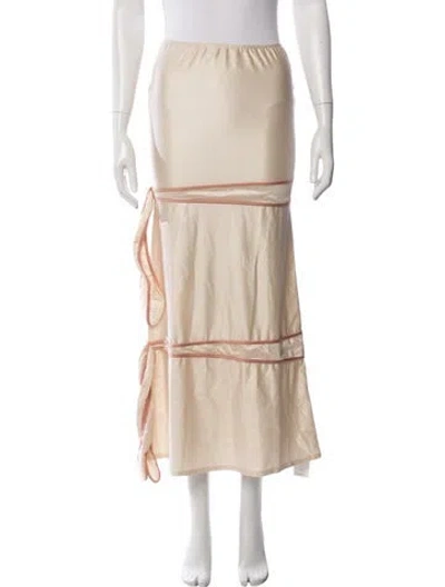 Pre-owned Buci Long Skirt W/ Tags In Neutrals