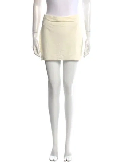 Pre-owned Buci Mini Skirt In Neutral