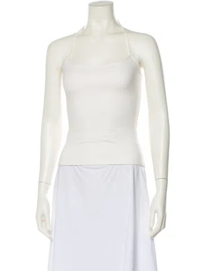 Pre-owned Buci Nyc Halterneck Sleeveless Top In Neutral