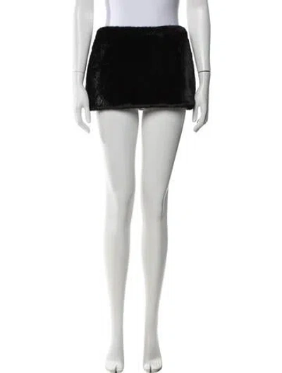Pre-owned Buci Nyc Mini Skirt In Black
