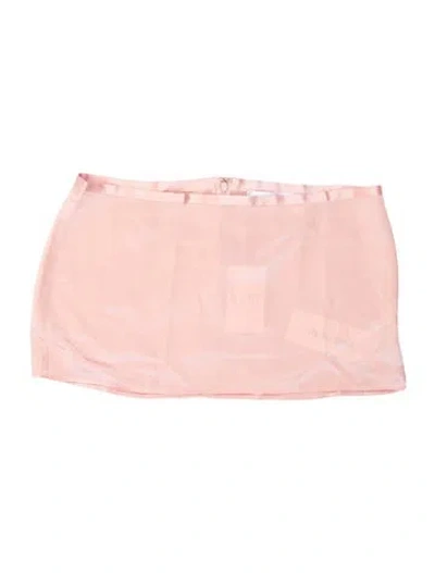 Pre-owned Buci Nyc Silk Mini Skirt W/ Tags In Orange