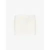 Buci Nyc Womens Cream Jam Brushed Wool-blend Knitted Skort