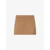 Buci Nyc Womens Cocoa Jam Brushed Wool-blend Knitted Skort Xs In Brown