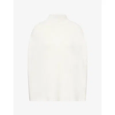 Buci Nyc Womens Ambrosia Funnel-neck Wool-bland Cape Cream In Cream