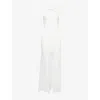 Buci Nyc Womens Ivory Metis Sheer Cotton-jersey Tank Dress In White