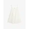 Buci Nyc Womens Ivory Pollen Shift Cotton Mini Dress In White