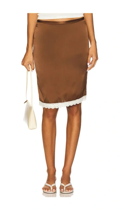 Buci Solstice Midi Skirt In Brown