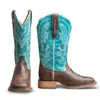 Buck & Brana Fedra Leather Cowgirl Boots By Buck Brana In Multi