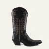 Buck & Brana Isabella Leather Boots In Black