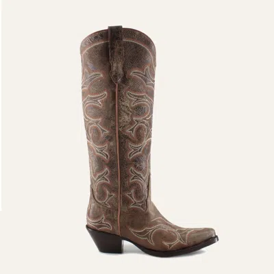 Buck & Brana Olivia Leather Cowgirl Boots - Stylish Western Footwear & Comfort By