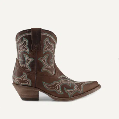 Buck & Brana Regina Leather Cowgirl Boots - Classic Western Elegance & Comfort By  Reg In Brown