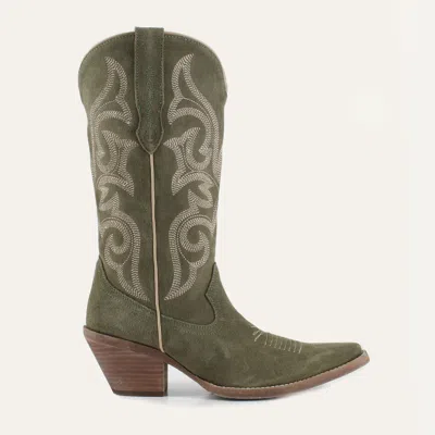 BUCK & BRANA TESSA LEATHER COWGIRL BOOTS - STYLISH WESTERN FOOTWEAR & COMFORT BY BUCK & BRANA TES