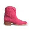 Buck & Brana Women's Casey Western Fashion Booties In Pink In Pink