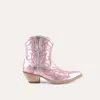 Buck & Brana Women's Regina Leather Cowgirl Boots In Ballet In Pink