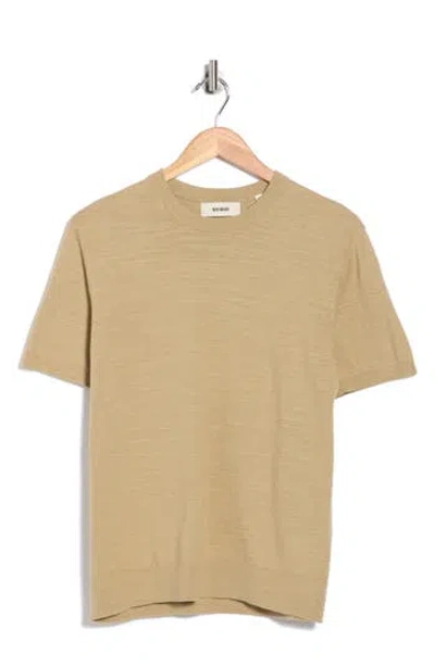 Buck Mason Avalon Knit Classic Crew T-shirt In Brown