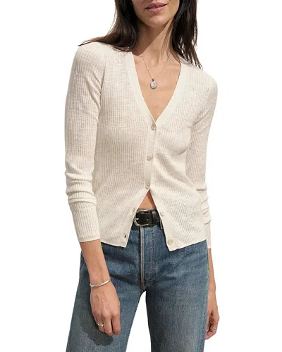 Buck Mason Coastal Cardigan In White