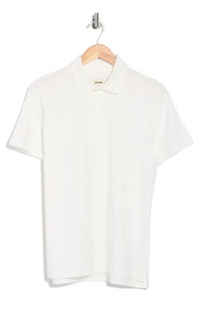 Buck Mason Cotton Polo In White
