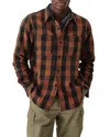 Buck Mason Craftsman Cotton Flannel Plaid Classic Fit Button Down Work Shirt In Sequoia Plaid