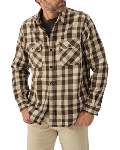 Buck Mason Craftsman Cotton Plaid Classic Fit Button Down Work Shirt In Mesquite Plaid