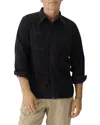 Buck Mason Craftsman Station Cotton Corduroy Classic Fit Button Down Work Shirt In Nightshade
