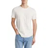 Buck Mason Curve Hem Cotton Slub T-shirt In Natural