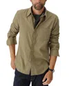 Buck Mason Draped Twill Button Shirt In Abbey Stone
