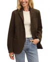 Buck Mason Felted Wool Blazer In Marled River Rock