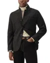 Buck Mason Felted Wool Chore Jacket In Marled Deep Charcoal