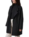 Buck Mason Felted Wool Coat In Black