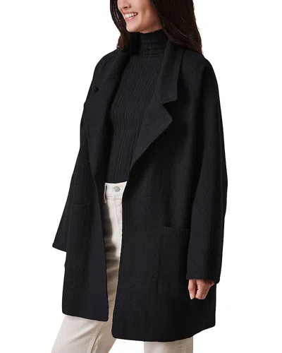 Buck Mason Felted Wool Coat In Black
