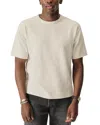 Buck Mason Field-spec 90s Boxy Heavy Tee In Heather Oat