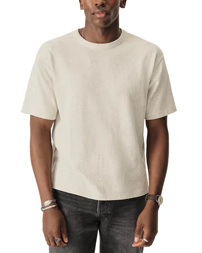 Buck Mason Field-spec 90s Boxy Heavy Tee In Heather Oat