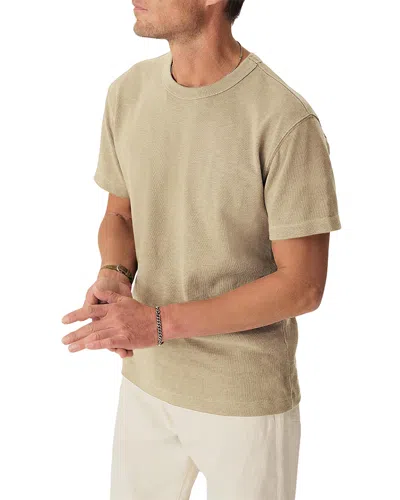 Buck Mason Field-spec Cotton Heavy Tee In Dried Wheat