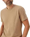 Buck Mason Field-spec Cotton Heavy Tee In Sandstone