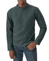 Buck Mason Field Spec Long Sleeve Rugby Tee In Agave