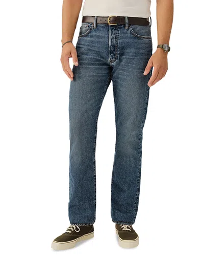 Buck Mason Ford Regular Fit Jeans In Medium Blue