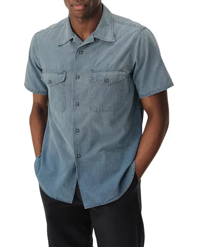 Buck Mason Hammerhead Utility Shirt In Blue