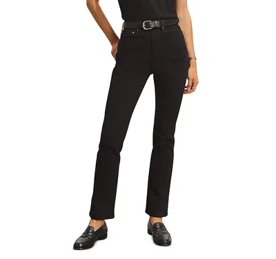 Buck Mason High Rise Cigarette Jeans In Black