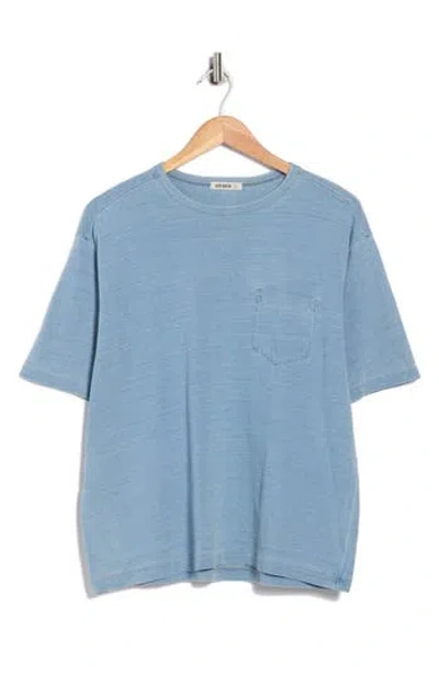 Buck Mason Indigo Dipped Yuma Cotton Blend T-shirt In Blue