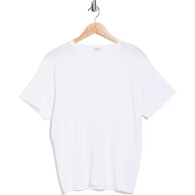 Buck Mason Japanese De-luxe Cotton & Linen Blend T-shirt In White