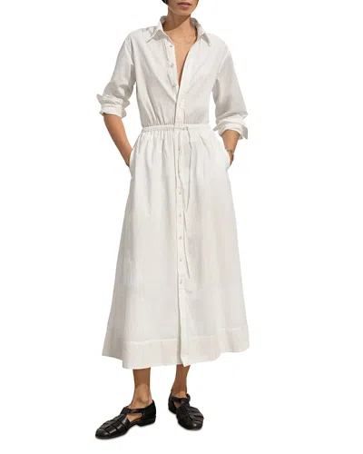 Buck Mason Mainstay Shirt Dress In White