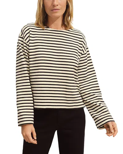 Buck Mason Mariner Tee In Natural/black